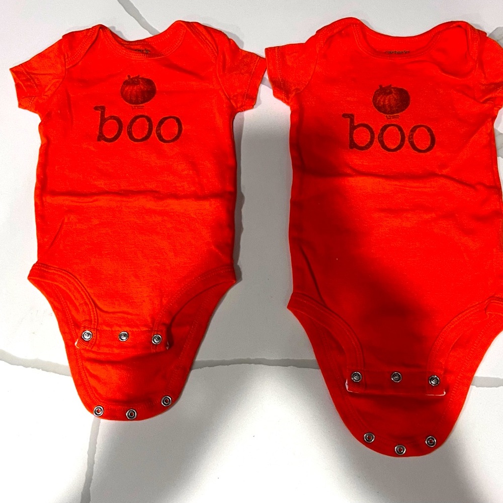 Twin Halloween Onesies!